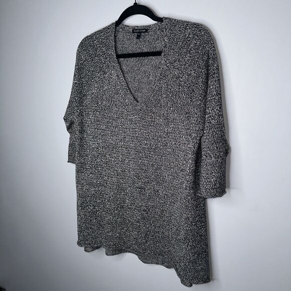 Eileen Fisher Women’s Linen Blend V Neck Tunic Knit 3/4 Sleeve Size Large - Picture 2 of 6